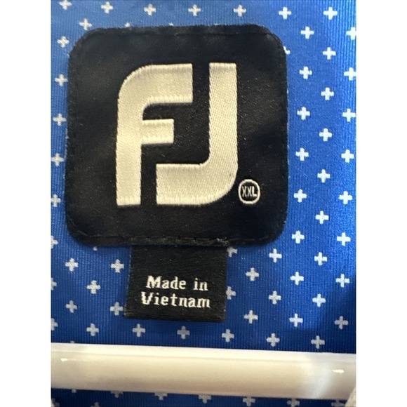 FootJoy FJ Performance Stretch Golf Polo Mens XXL Split Rail Logo Embroidery - Picture 4 of 6